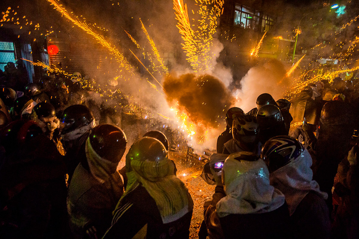 Yanshui Beehive Fireworks Festival, Taïwan