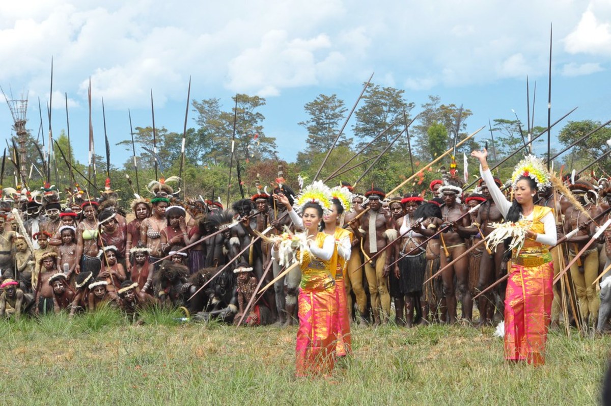War Festival de Waména, Indonésie