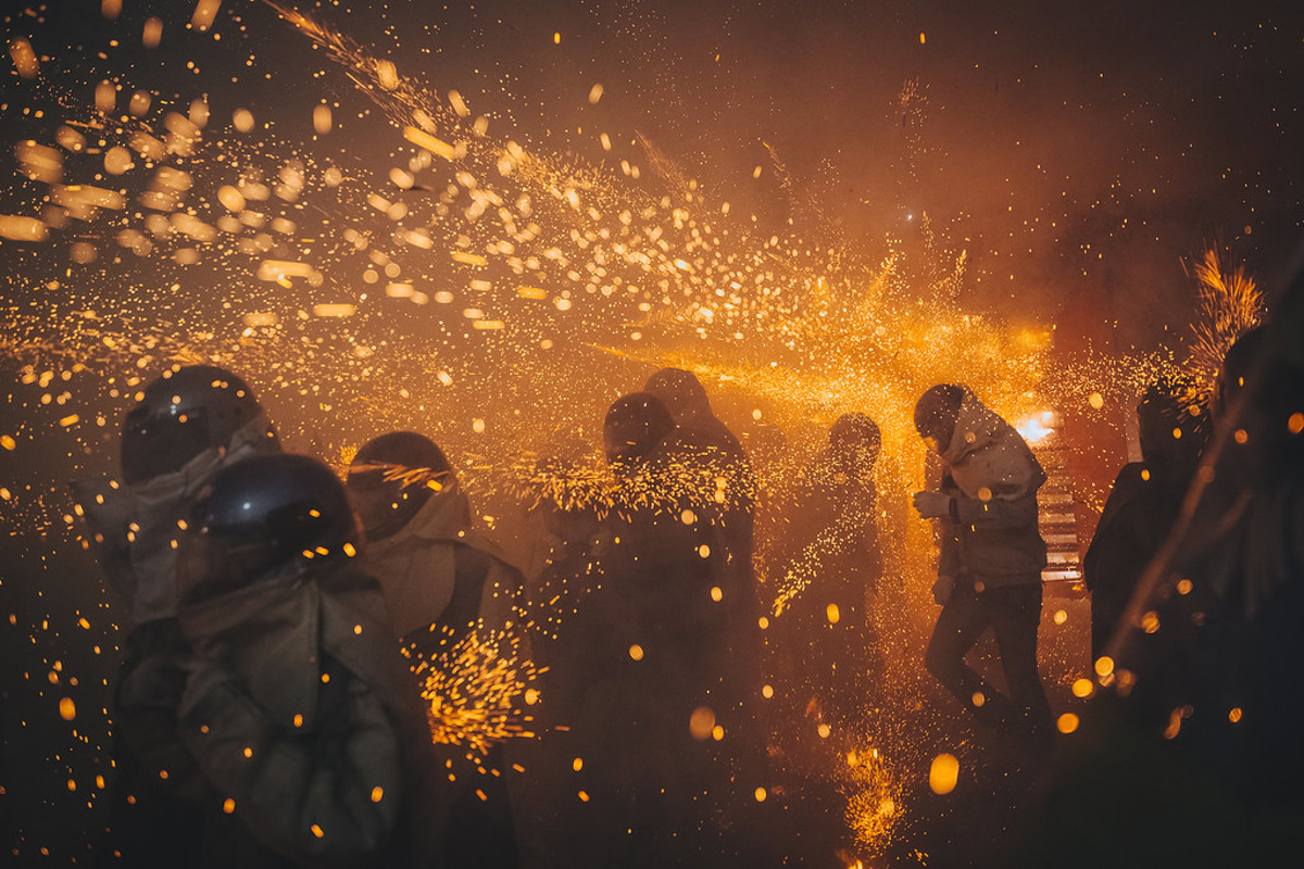 Yanshui Beehive Fireworks Festival, Taïwan