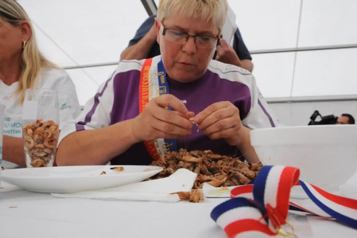 Championnat du monde de décorticage de crevettes, France