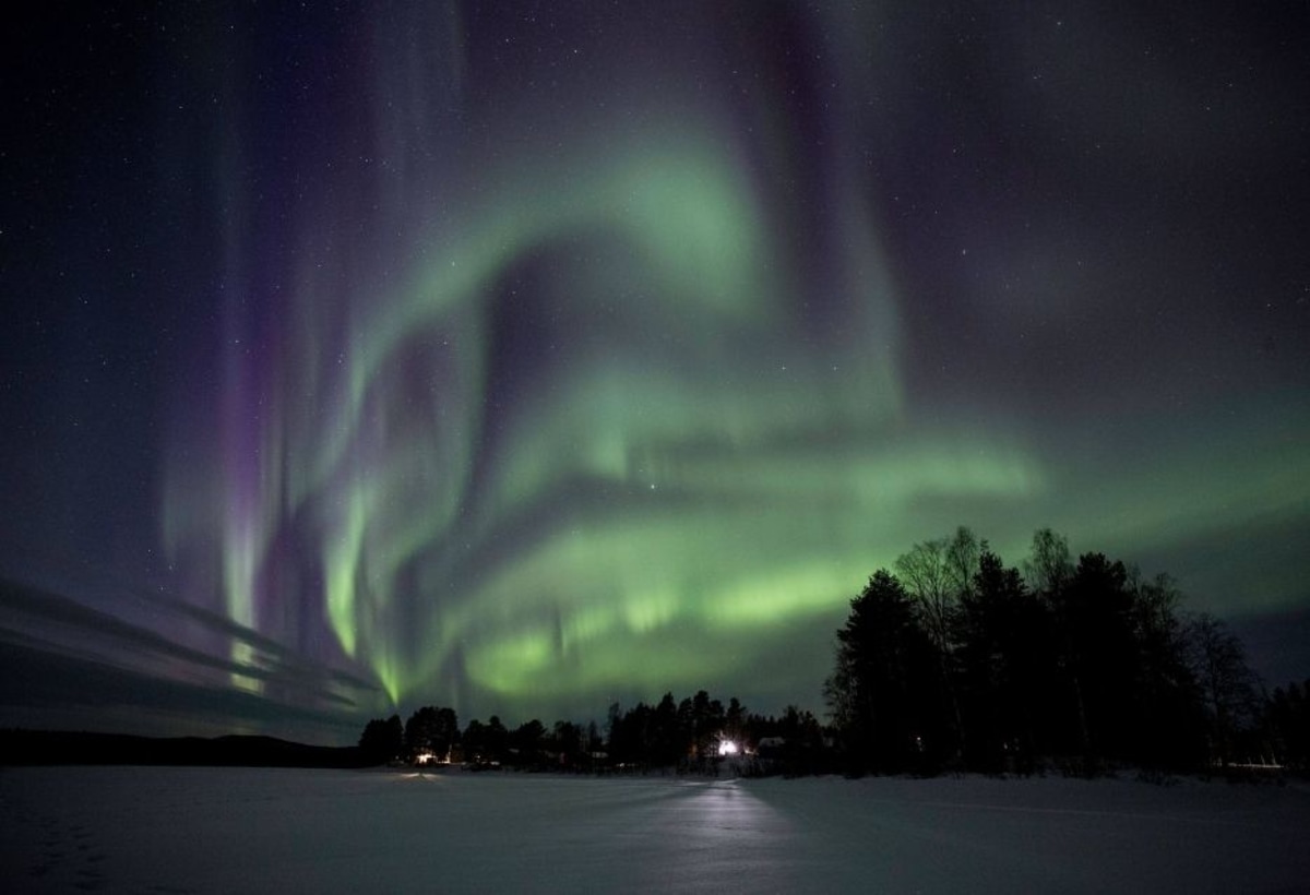 Les aurores boréales en Laponie Suédoise