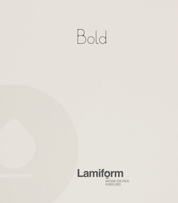 Copertina del catalogo Lamiform Bold