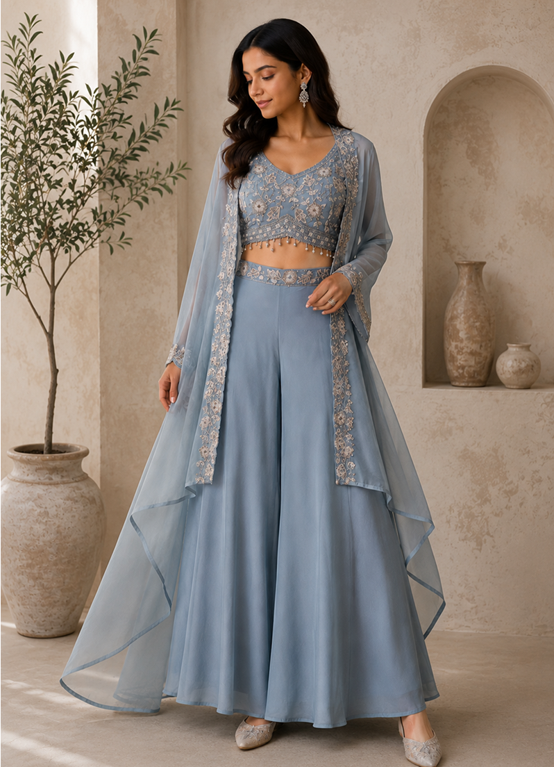 Indo western Palazo set 