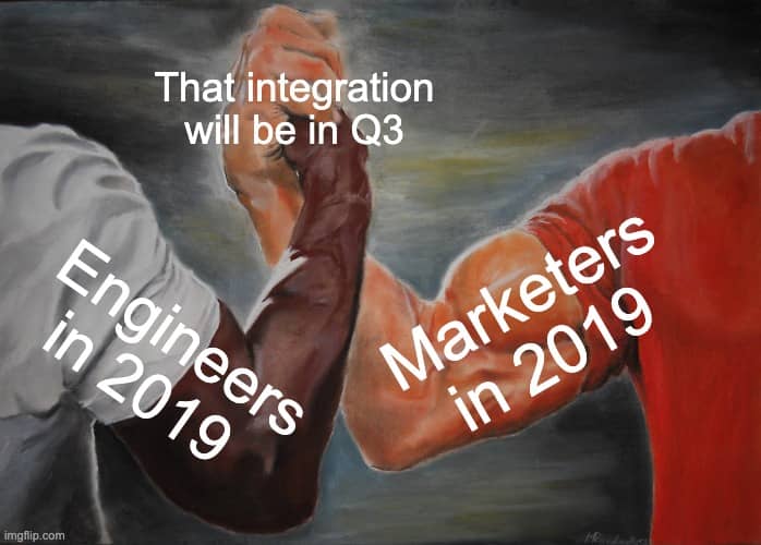 Engineers and Marketers agreeing on Q3