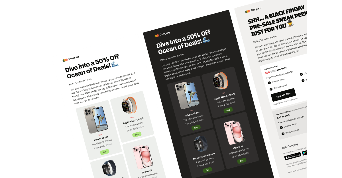 Black Friday email templates