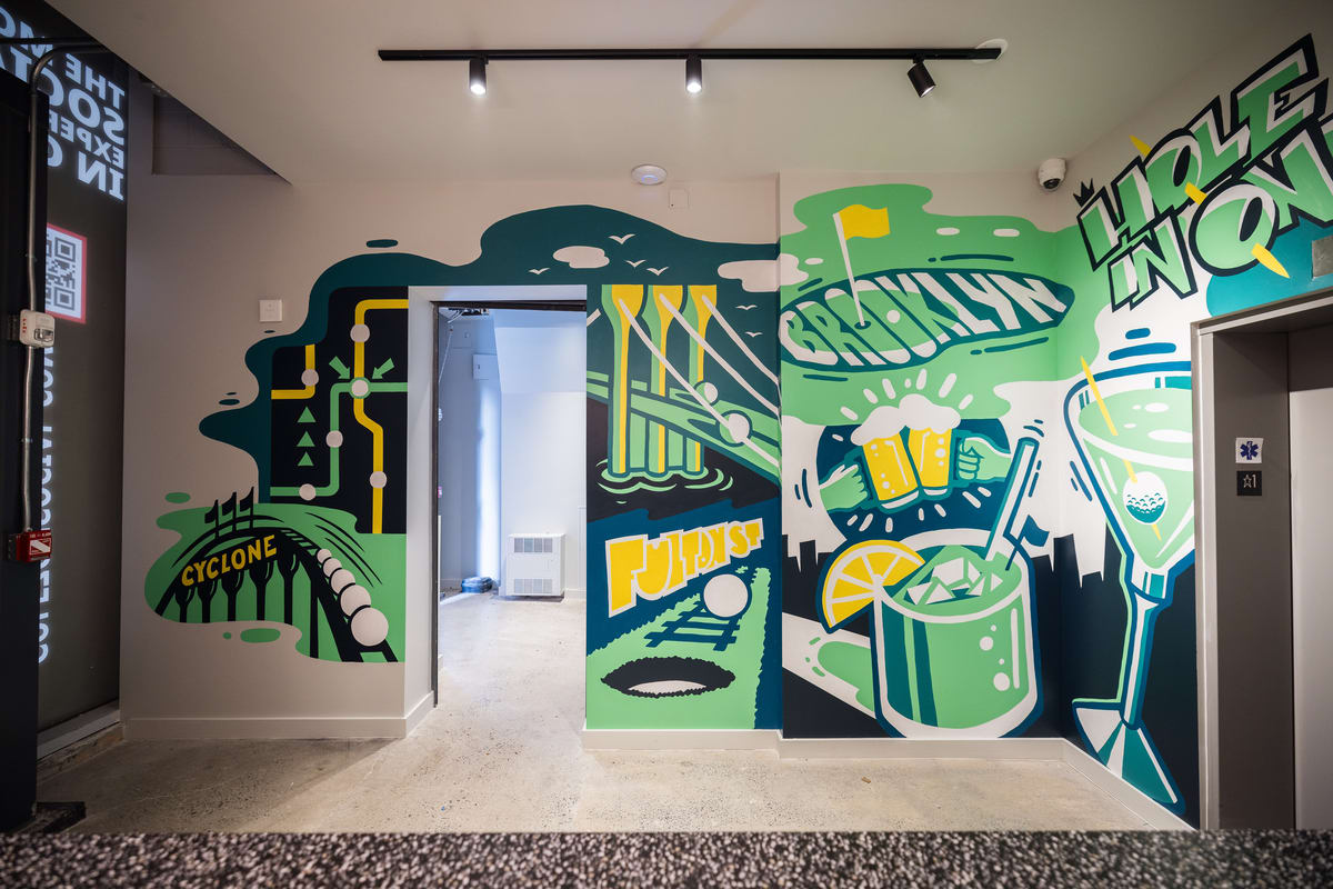 Muros | Golfzon Social | Interior Mural Activation