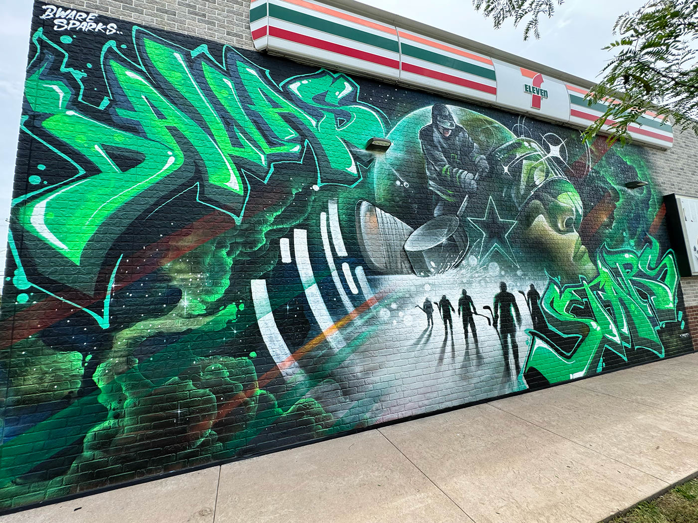 Muros Dallas Stars Playoff Mural Activation muros-dallas-stars-playoff-mural-activation