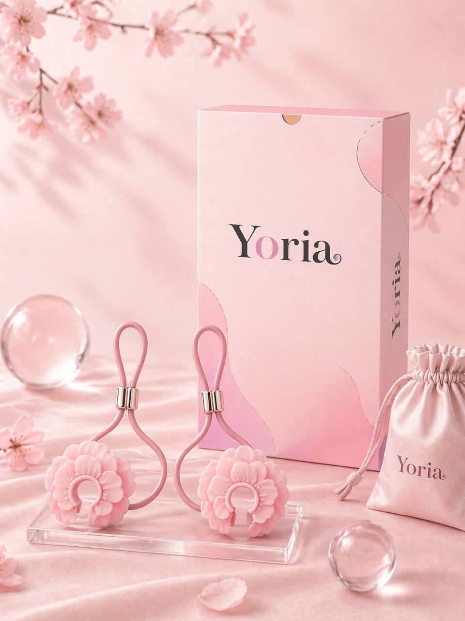 Yoria 桜モチーフ リモートバイブ ニップルクリップ