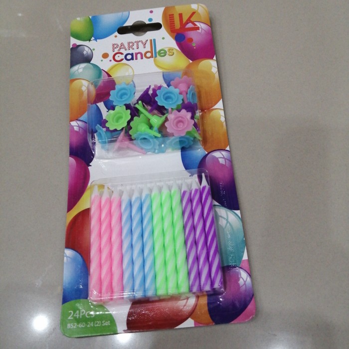Jual Lilin ulang tahun/Lilin happy birthday isi 24pcs di Seller Uhilaa
