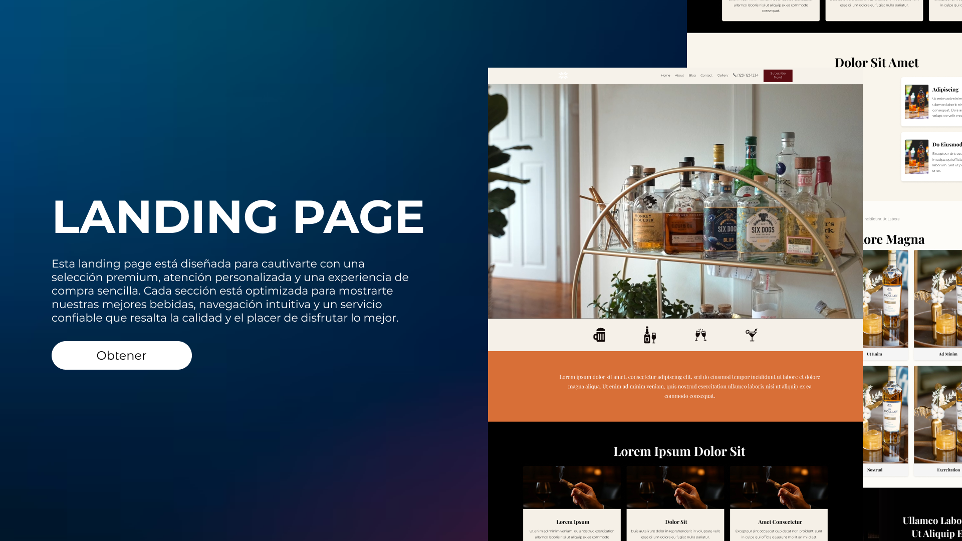 Imagen de la plantilla Plantilla Landing Page