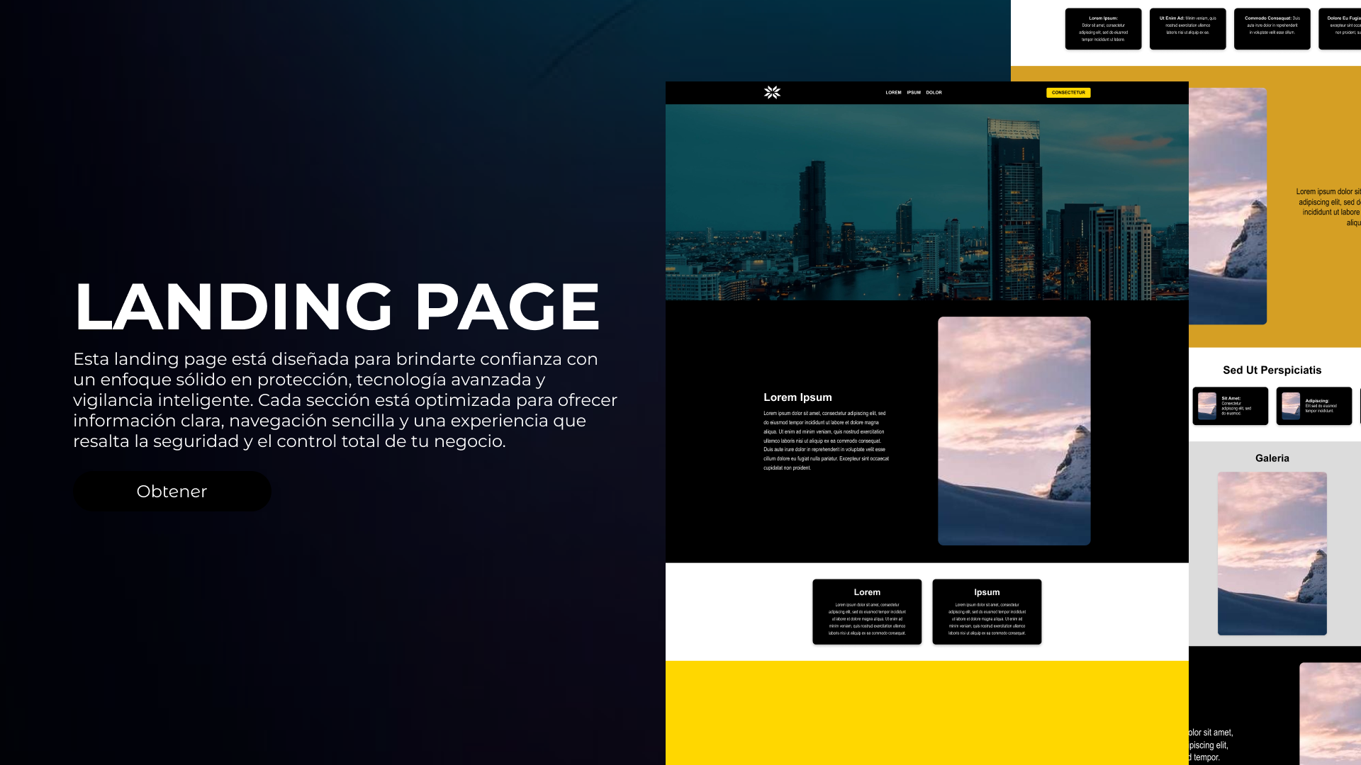 Imagen de la plantilla Plantilla Landing Page