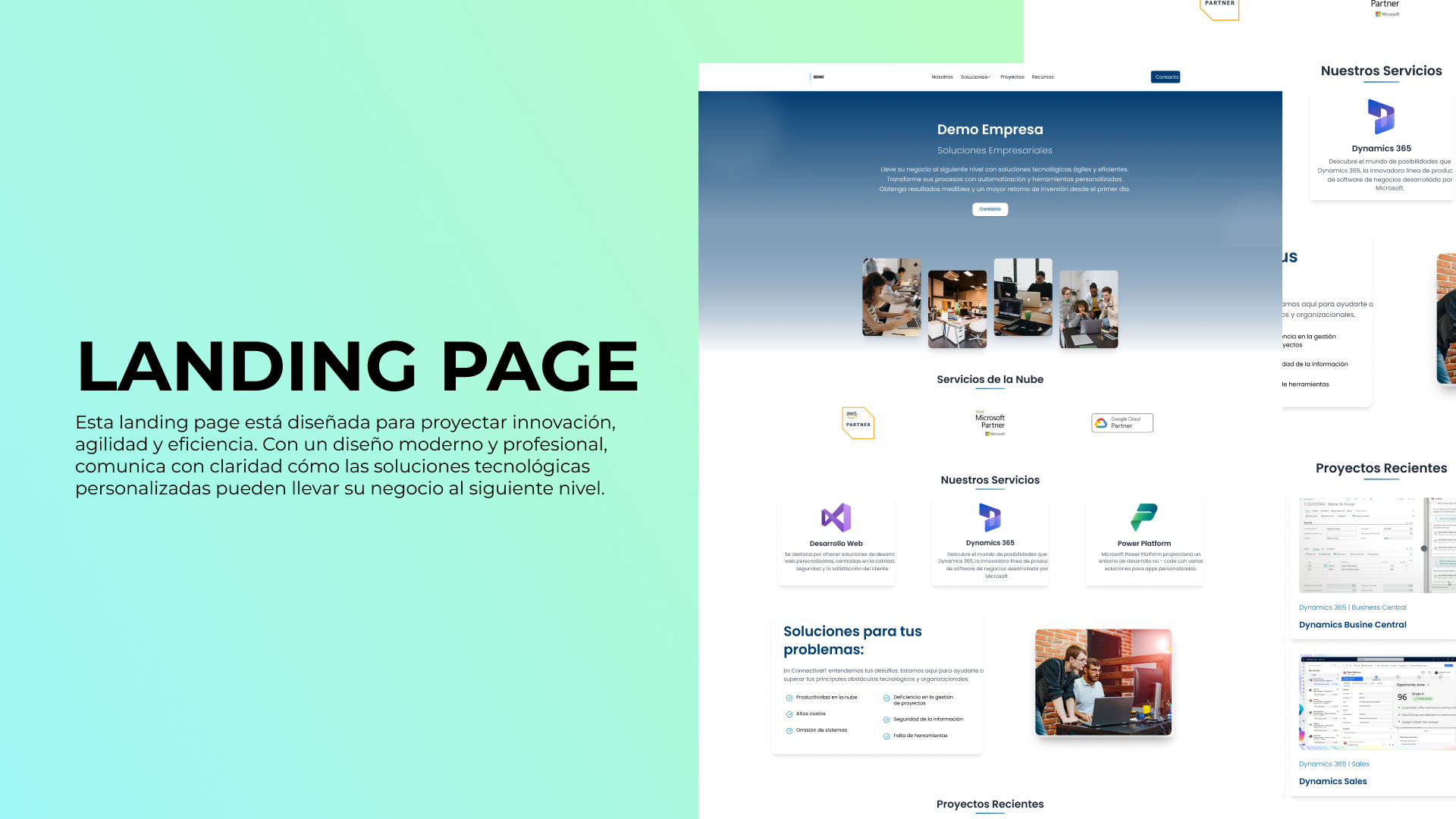 Imagen de la plantilla Plantilla Landing Page
