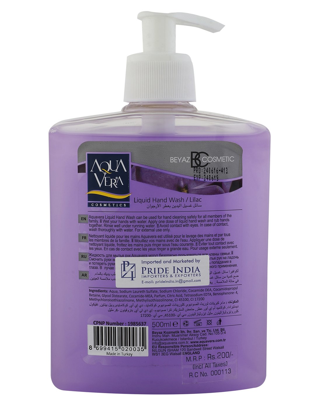 LAVENDER LIQUID HAND WASH