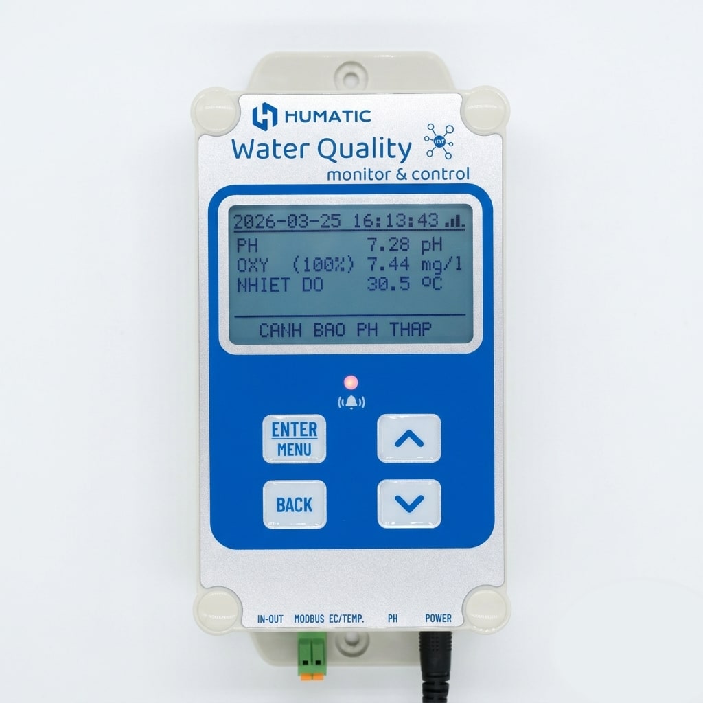 Máy đo chất lượng nước HUMATIC AS-300C - Giám sát Oxy hoà tan - nồng độ pH - nhiệt độ nước