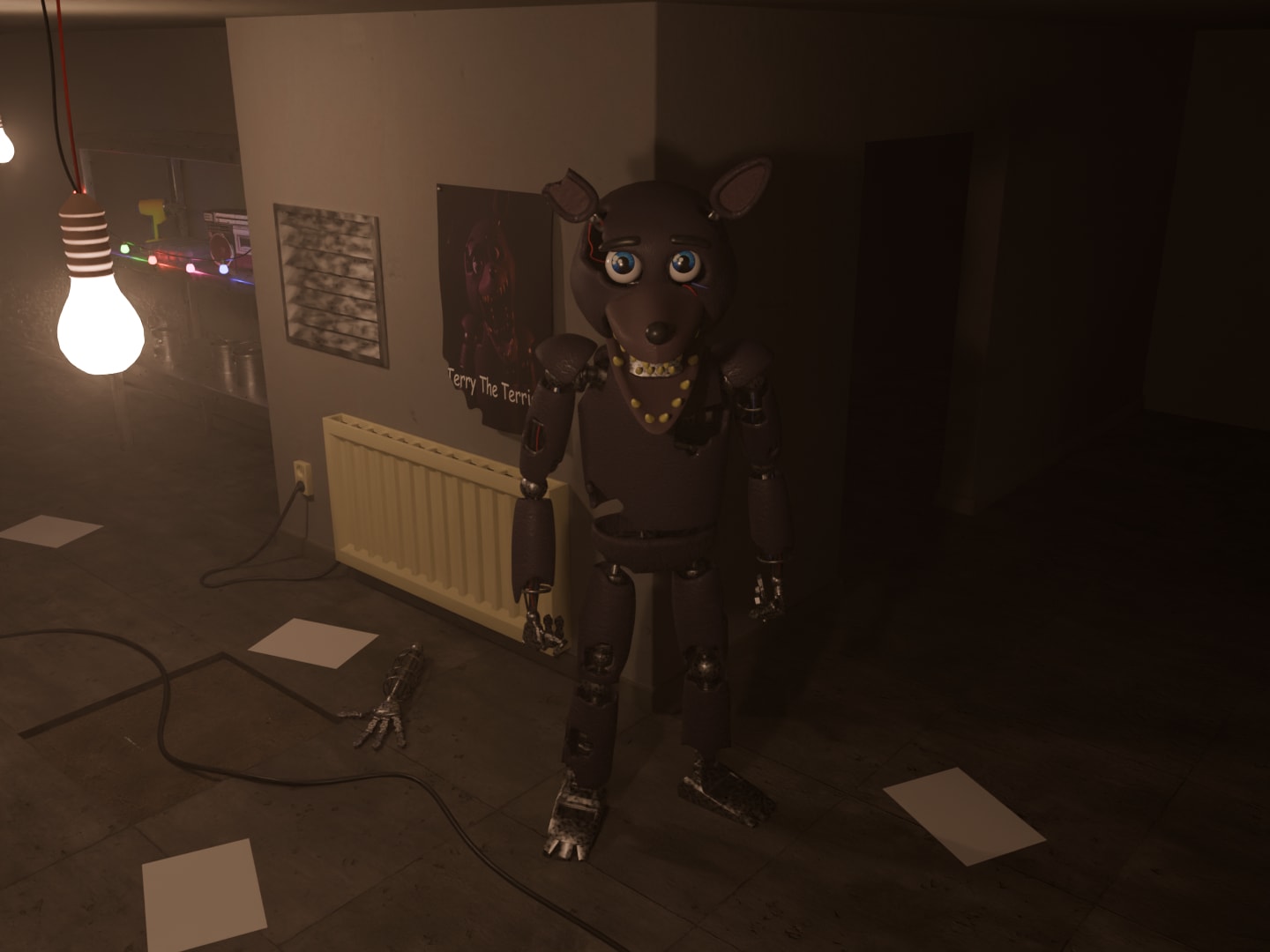Terry standing in the hallway