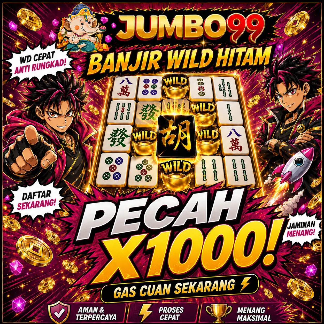 JUMBO99 Slot Gacor Maxwin 2026 - Bonus New Member 50%
