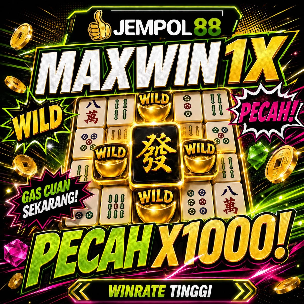 Jempol88 BANNER NEW MEMBER BONUS 50%