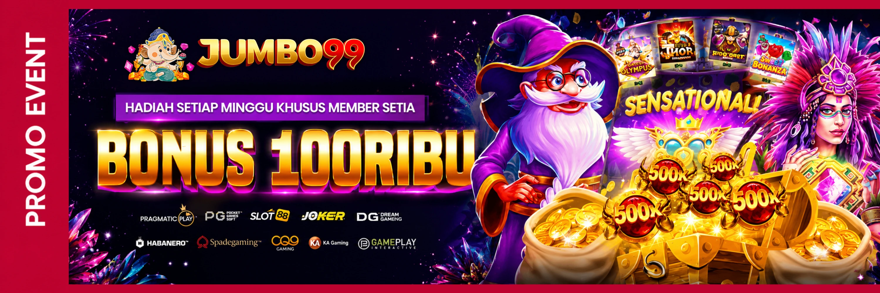Bonus Mingguan 100.000 IDR