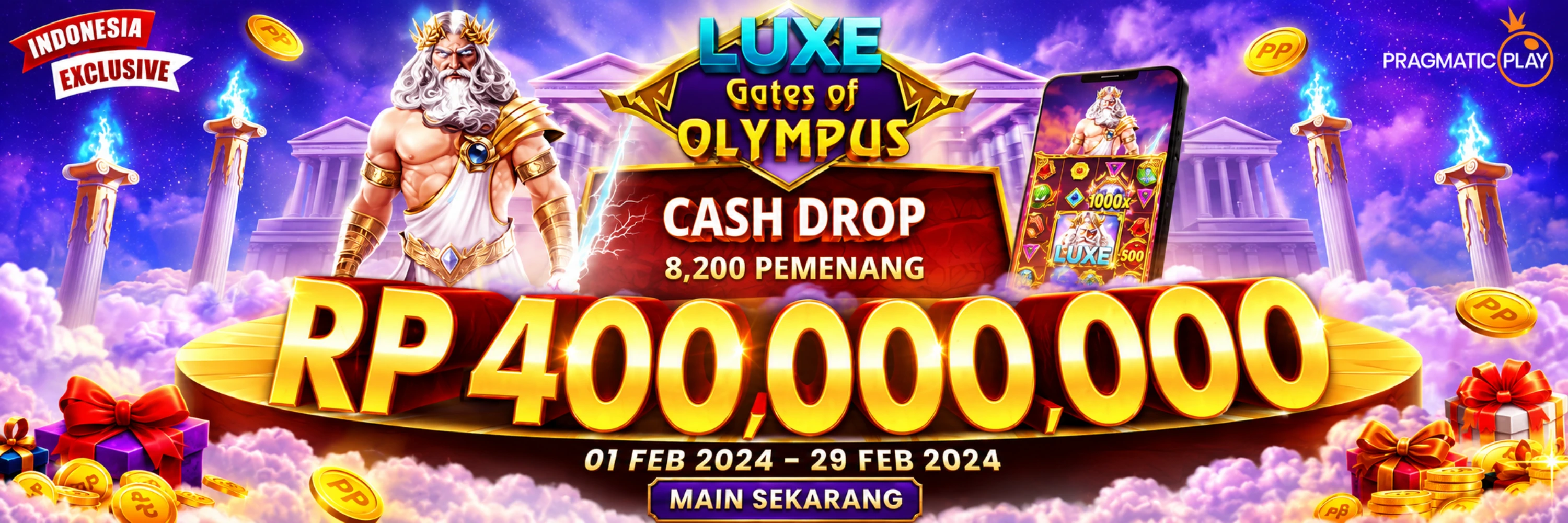 Cashdrop Luxe untuk Gates of Olympus