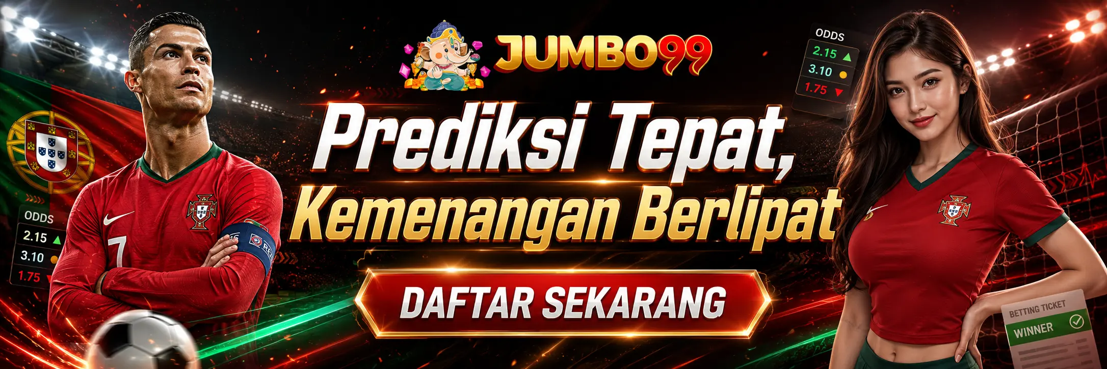 Promosi Sportsbetting Jumbo99 bersama Portugal