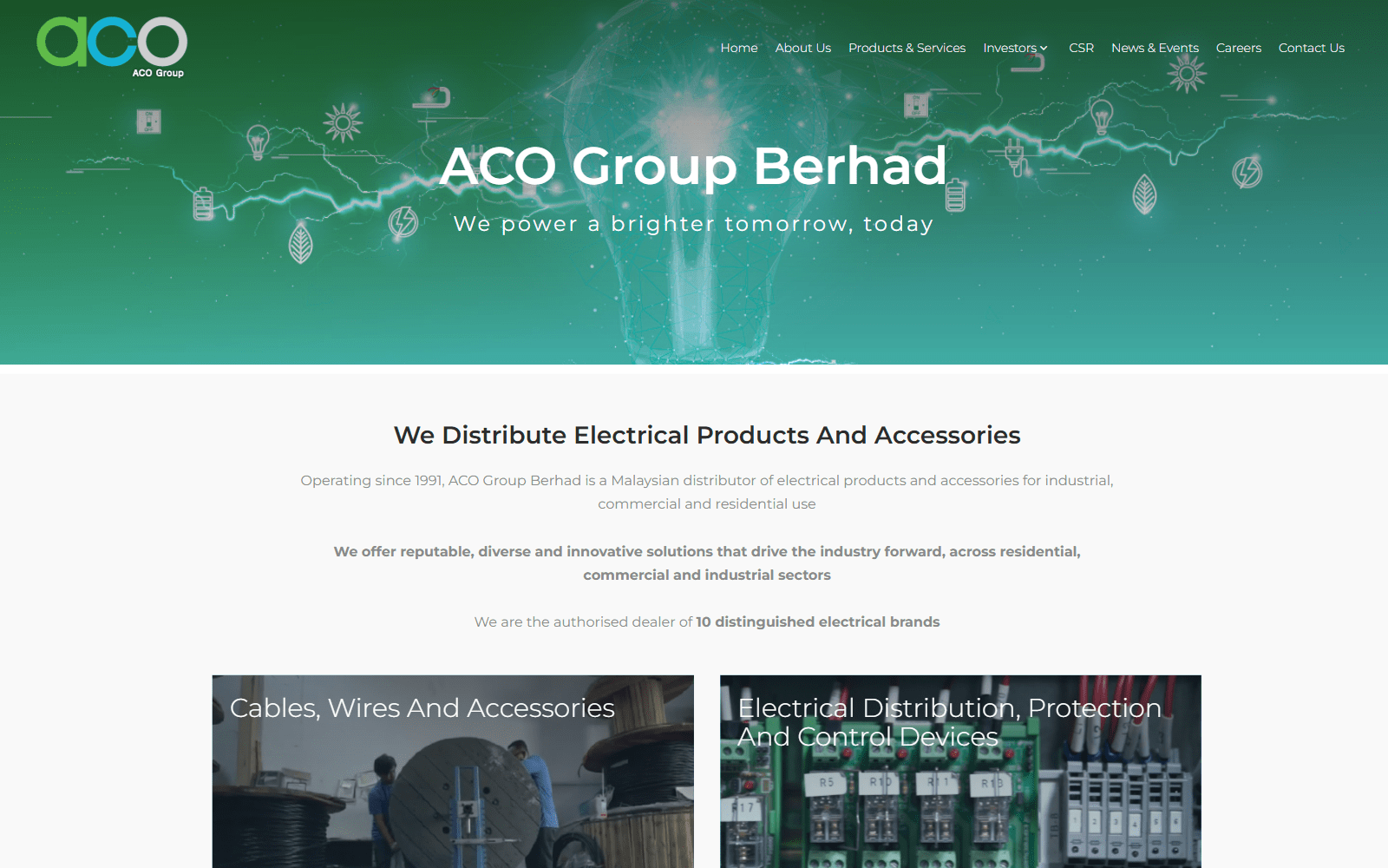 ACO Group — screenshot