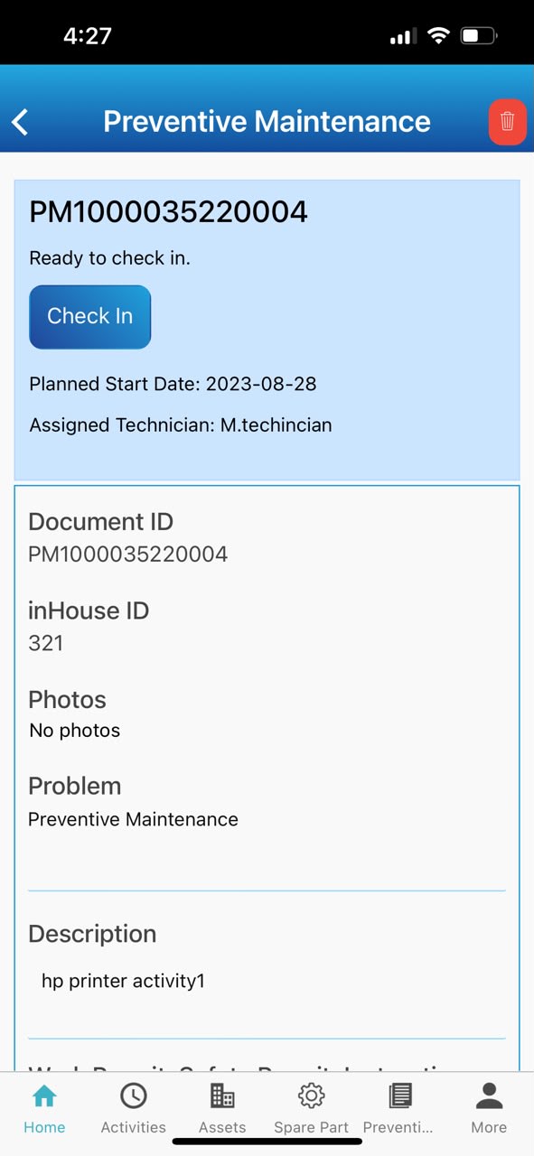 Reams CMMS — screenshot