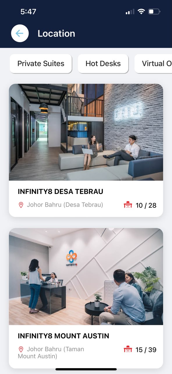 INFINITY8 — screenshot