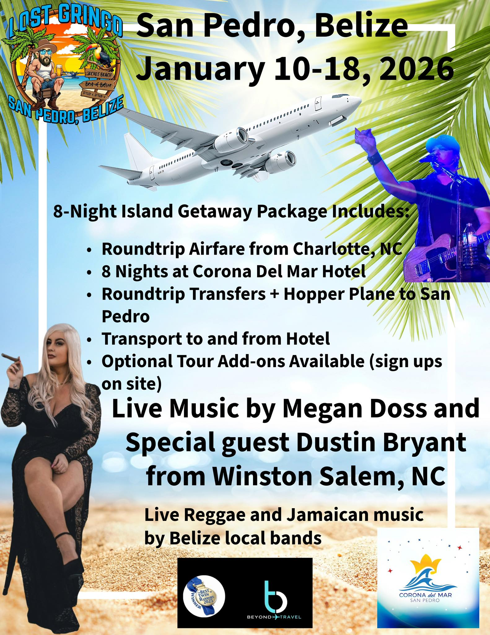 Island Getaway Package Special flyer for San Pedro, Belize