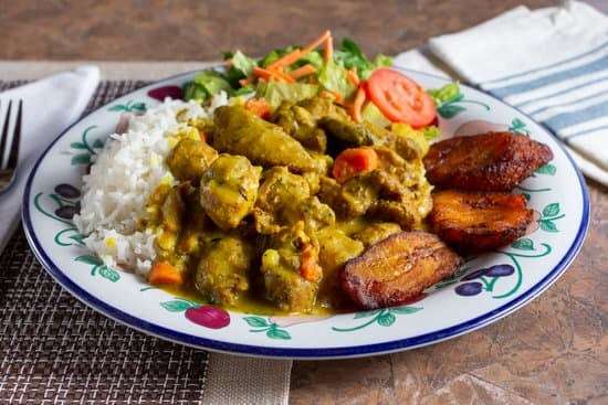 Caribbean lamb curry