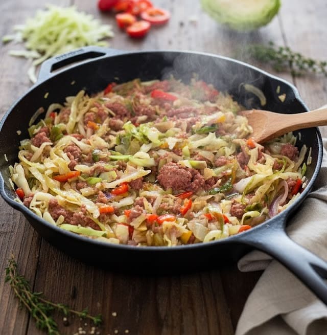 Jamaican corned beef and cabbage