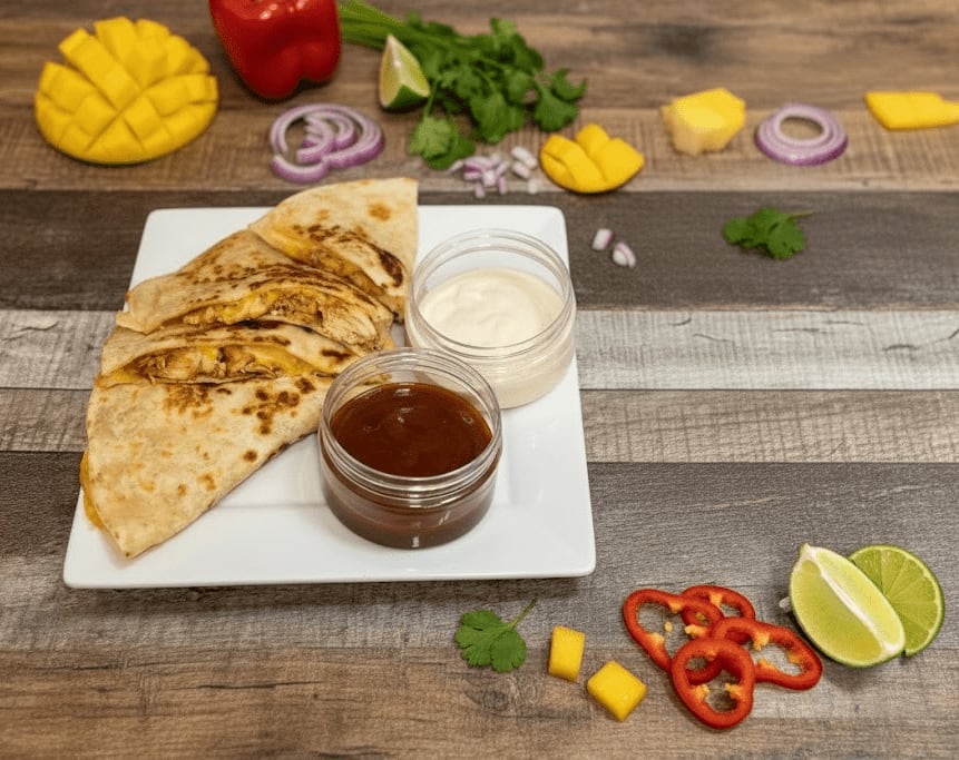 jerk chicken quesadilla