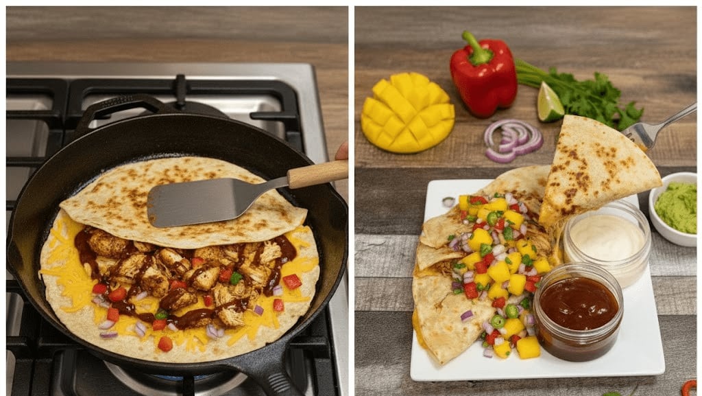 jerk chicken quesadillas