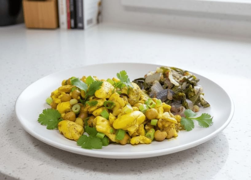 Ackee and Chickpeas
