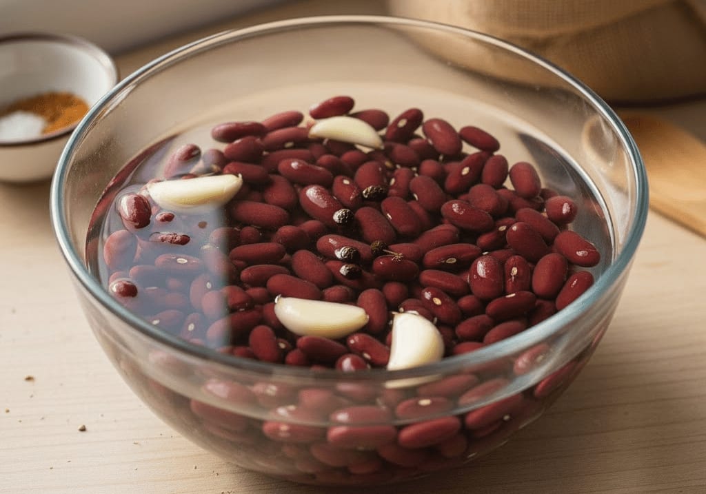 soaked red beans