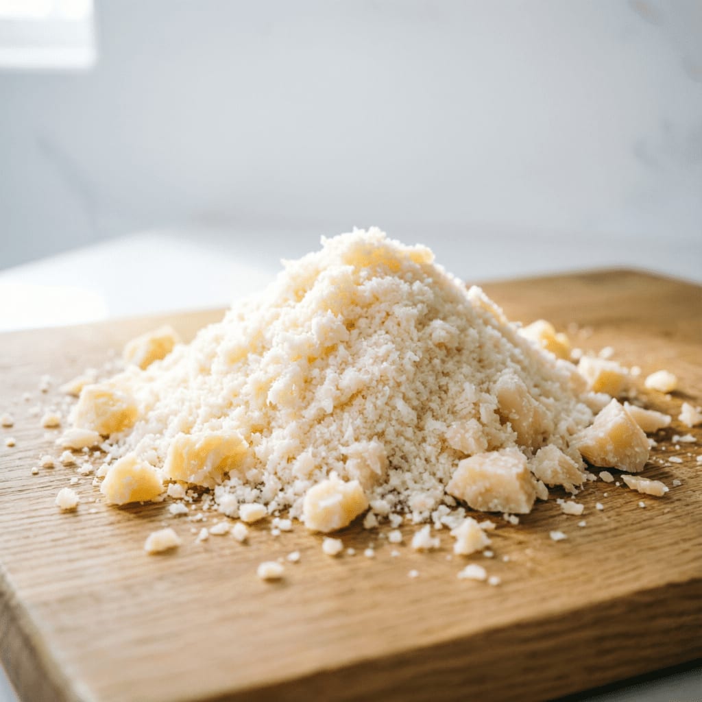 Step 1: Shredded parmesan cheese