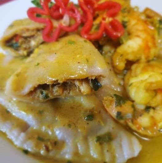 Curry Crab Stuffed Dumplings