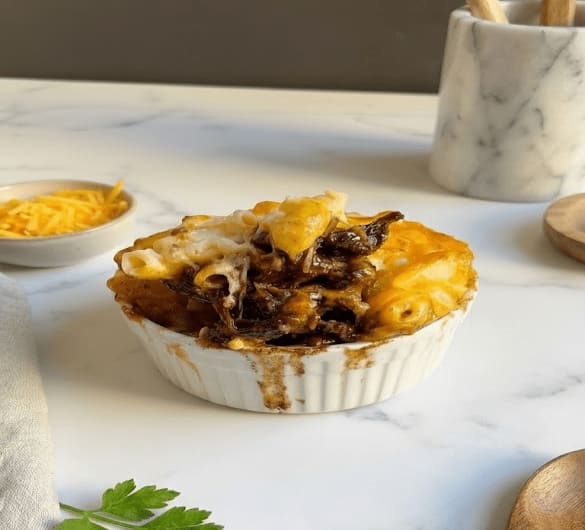 Oxtail Pot Pie With Mac And Cheese Crust Recipe