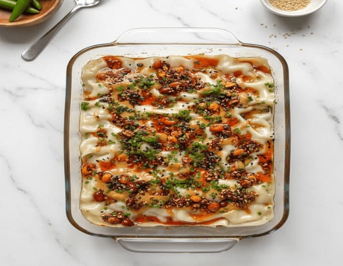 Viral Dumpling Lasagna Recipe