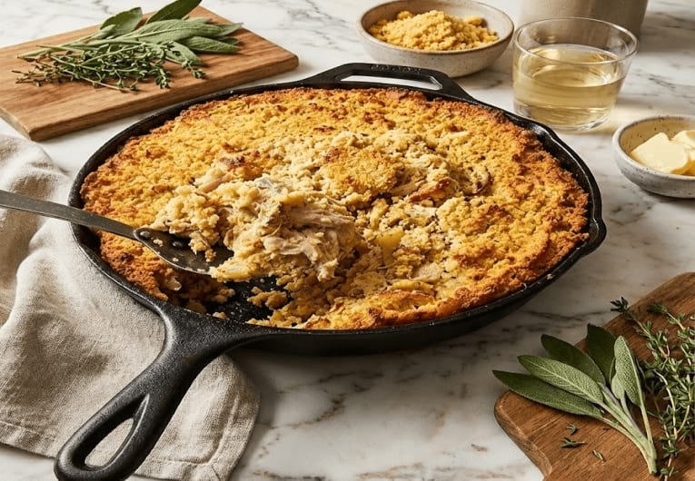 Southern Cornbread Chicken And Dressing Recipe