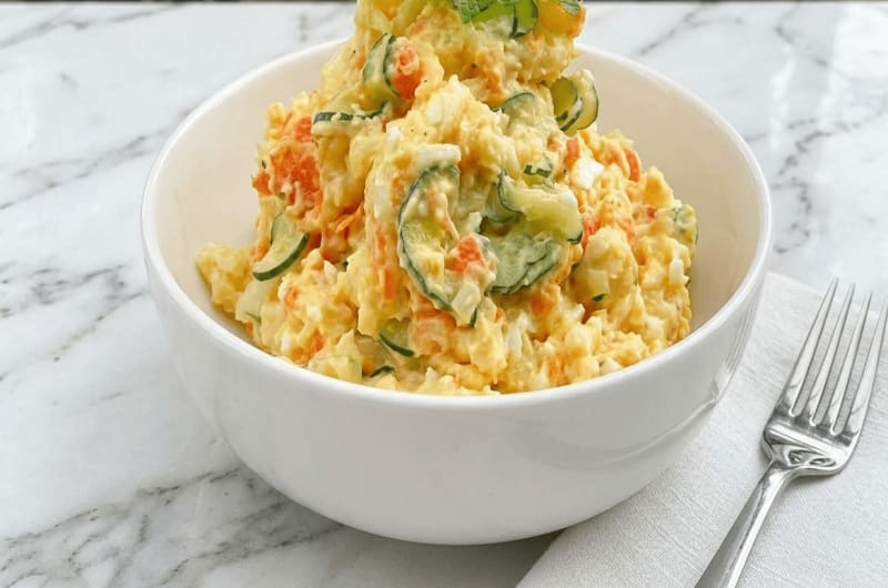 Viral Japanese-Style Egg And Potato Salad Recipe