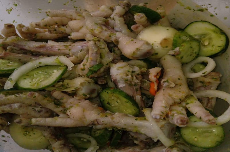 Trinidad Chicken Foot Souse