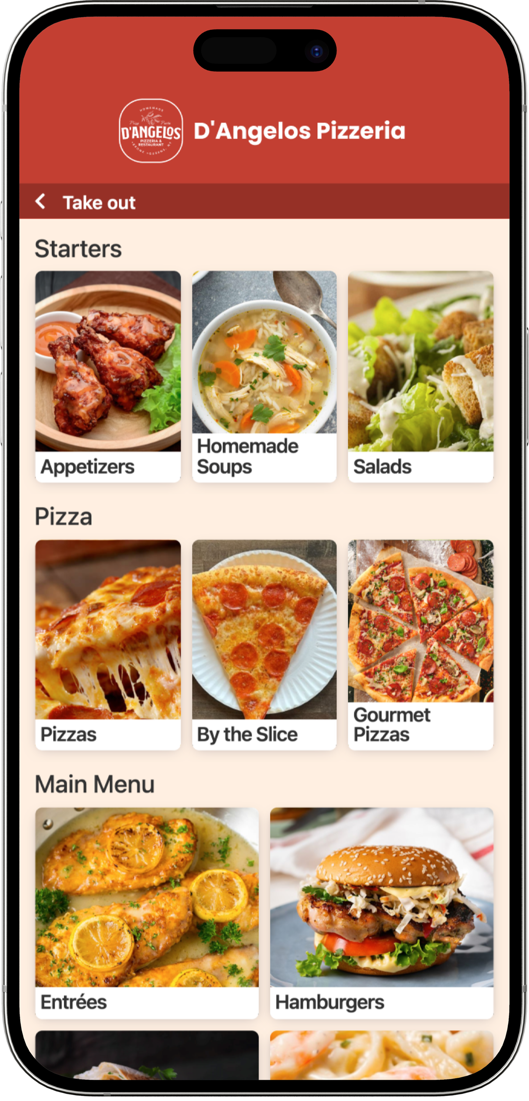 Mobile app screenshot