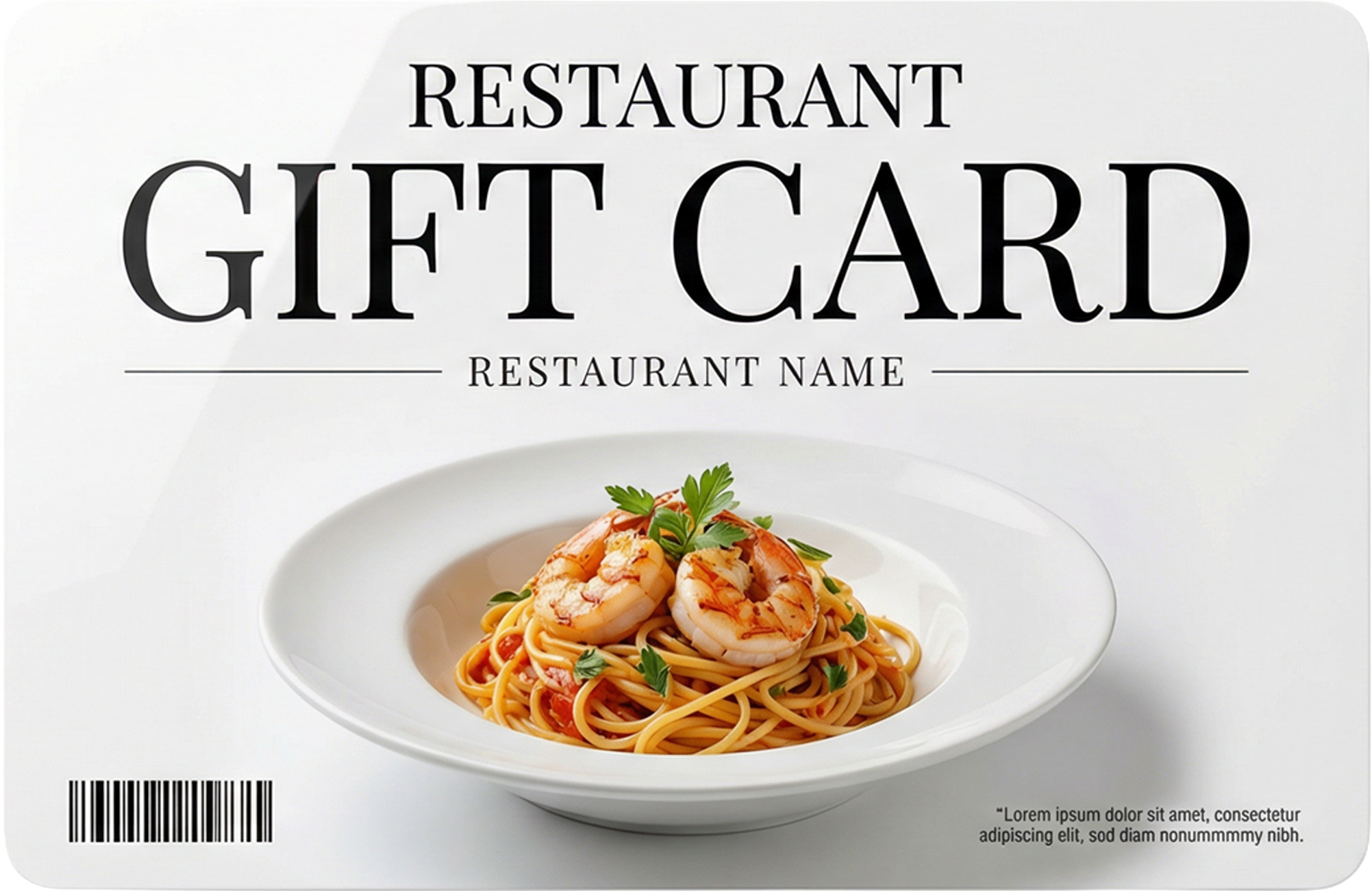 Restaurant gift card