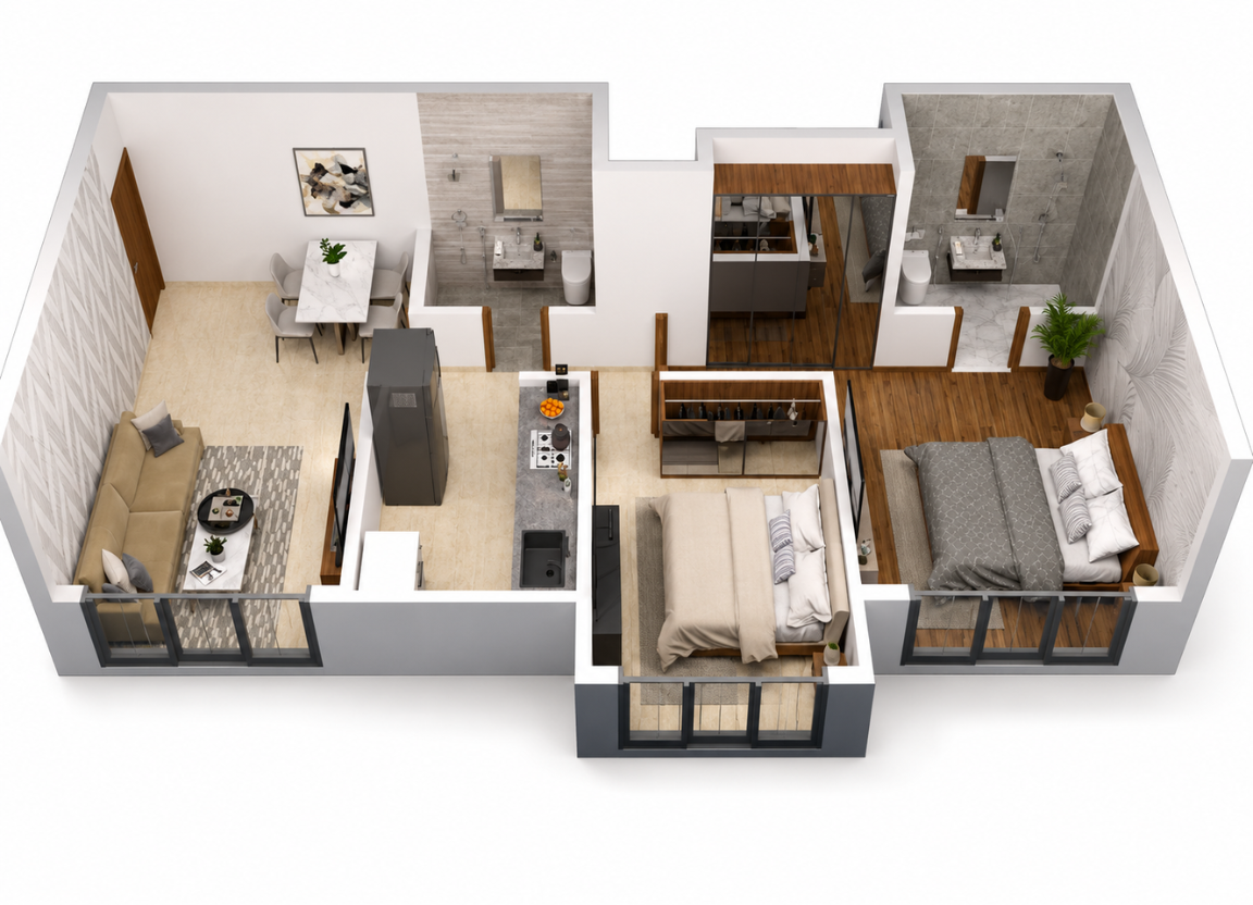 2 BHK Layout