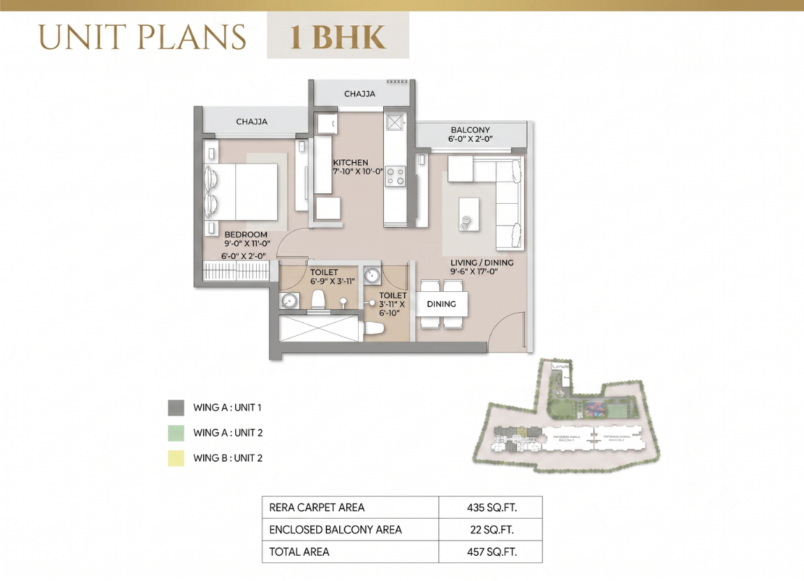 1 BHK Layout