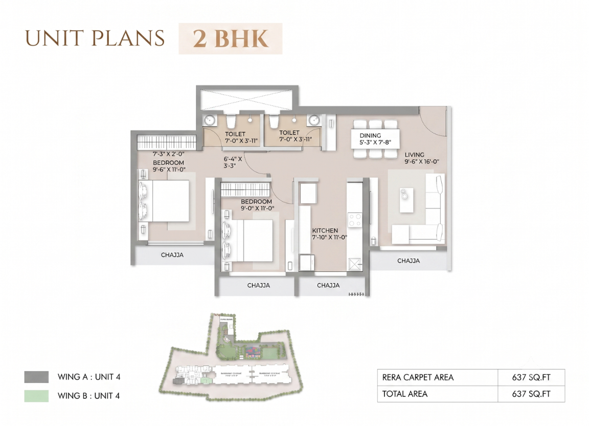 2 BHK Layout