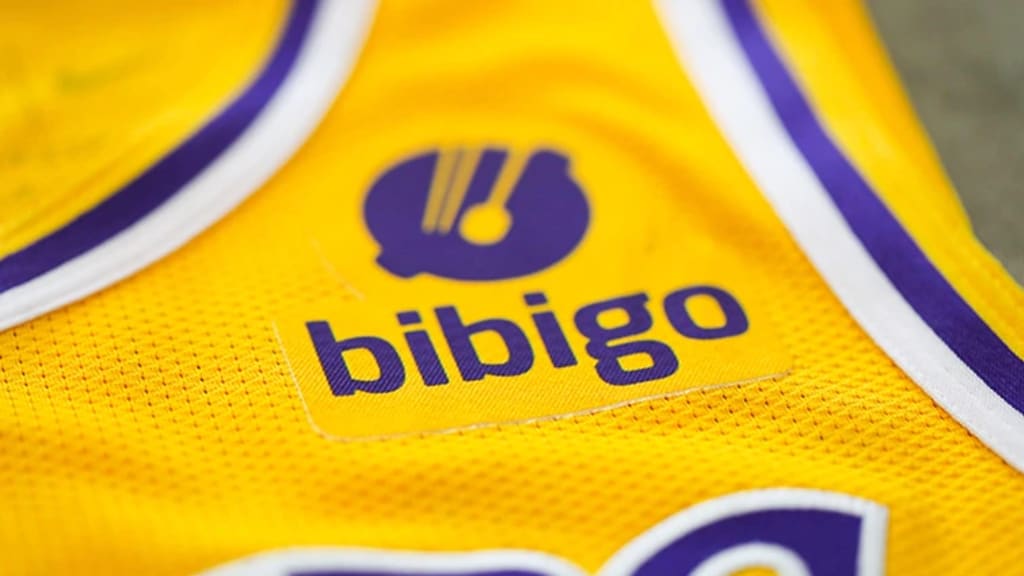 Los Angeles Lakers 2021-22 Bibigo Sponsor Patch for the Purple Authentic  Jersey