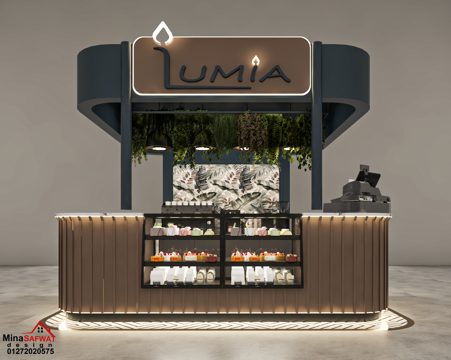 Cafe & commercial shops 