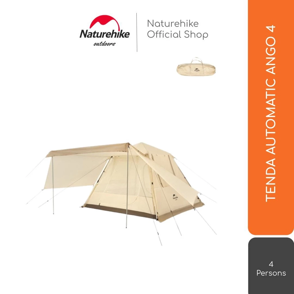 TENDA AUTOMATIC ANGO 4 ORANG CAMPING / GLAMPING NATUREHIKE
