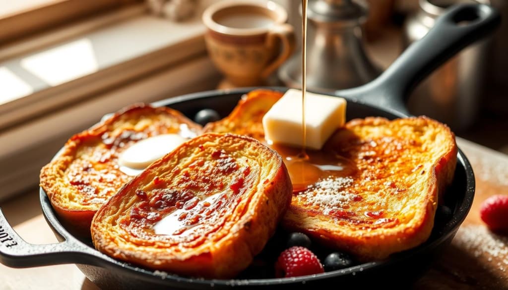 Pan searing sourdough french toast Pan searing sourdough french toast